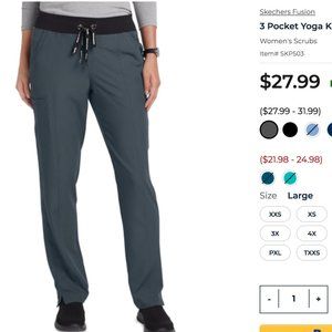 Sketcher's 3 Pocket Yoga Knit Scrub Pants
